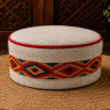 White Himachali Topi – Designer Pattern Cap