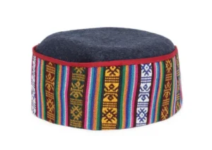 Vastraa Fusion unisex woolen Himachali topi with traditional Kullu embroidery design, pahadi cap for men and women