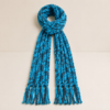 Handmade Blue Woollen Muffler – Chunky Knitted Winter Scarf for Men & Women
