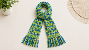 Himachali Handmade Muffler – Traditional Pahadi Woollen Scarf for Men & Women