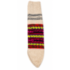 Hand Knitted Kullu Socks – Black Multicolour Traditional Pattern