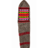 Himalayan Hand Knitted Socks – Grey Brown Multicolour Traditional Pattern